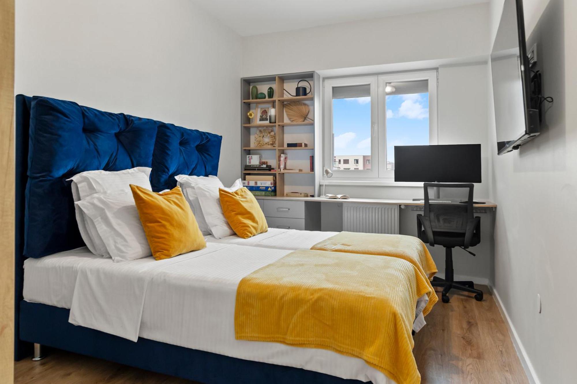 Mido Park Apartment With Private Parking & Self Check-In ブカレスト エクステリア 写真